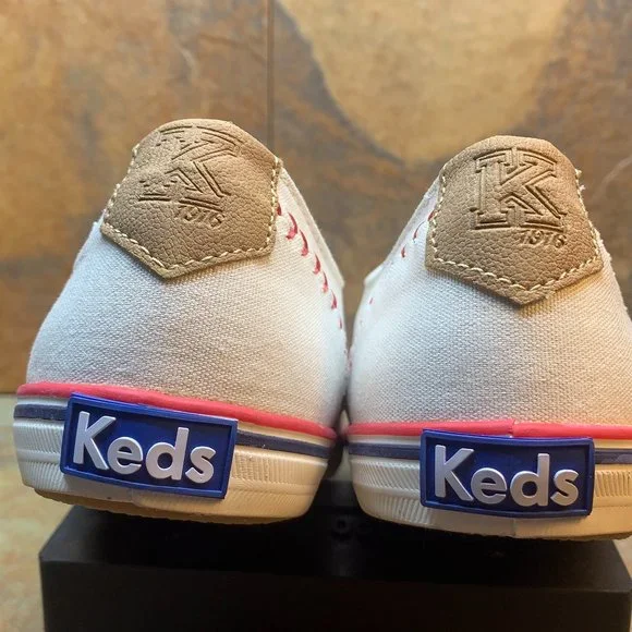 Keds Womens 52476M White Comfort Lace Up Low Top Baseball Shoes Size 8 - Picture 4 of 9
